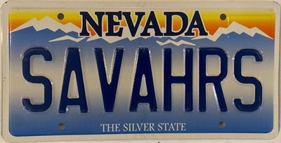 Vanity SAVA HERS HOURS license plate Time River Cassava Bike Savanovic Savannah