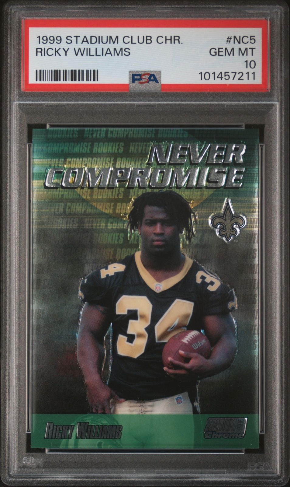 Ricky Williams Stadium Club Chrome Never Compromise #NC5 Never Compromise