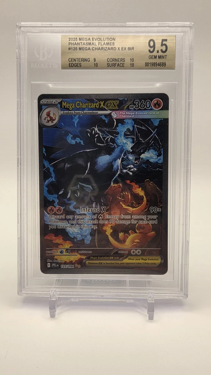 Charizard Pokémon TCG Grade 9.5 Evolutions Individual Collectible
