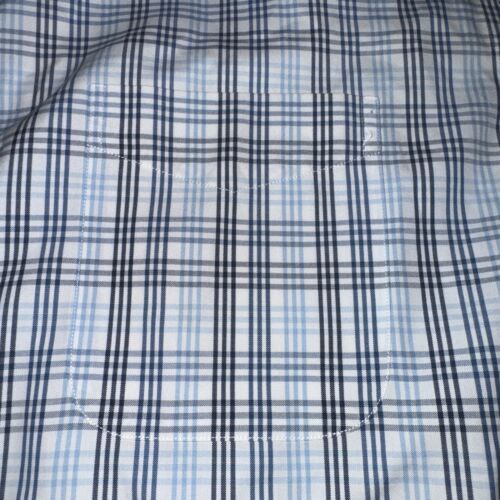 Mens LL Bean Plaid Shirt Wrinkle Free Button Down Slight Fitted Size 17 1/2 34 - Picture 3 of 6