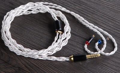 4.4mm HIFI cable for Inear Monitor-Silver Plated Copper-Connector 2Pin 0.78mm