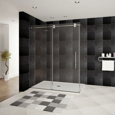 56-60''W x 79''H x 34 1/2''D Shower Enclosure ULTRA-D Chrome by LessCare