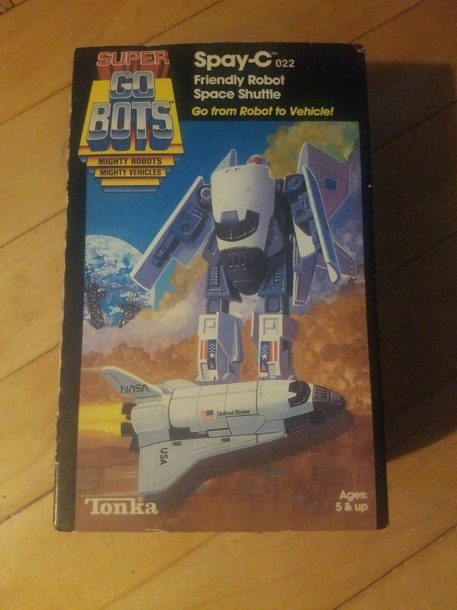 Vintage Super GOBOTS Spay-C 022 Friendly Robot Space Shuttle Tonka