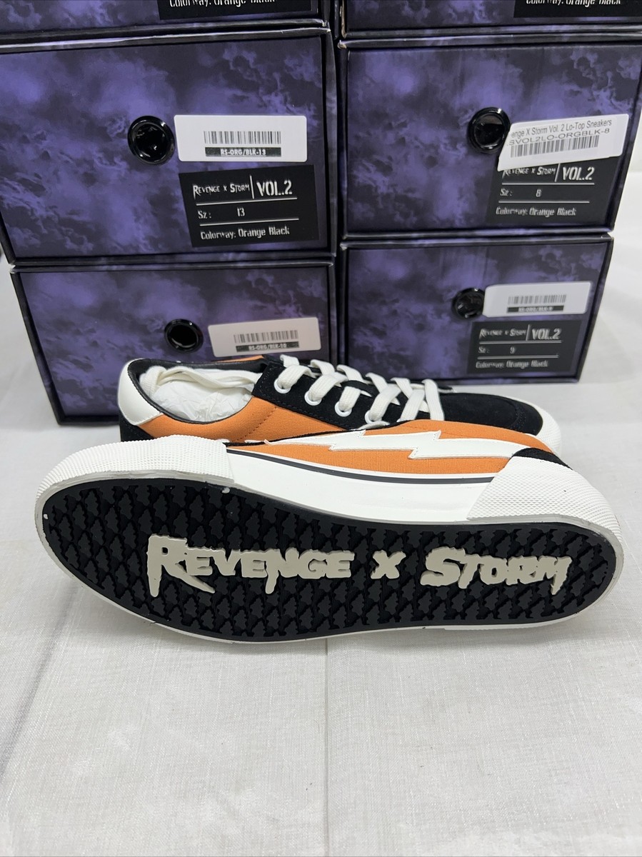 Revenge x Storm Orange Black Vol. 2 Low Top Mens New with
