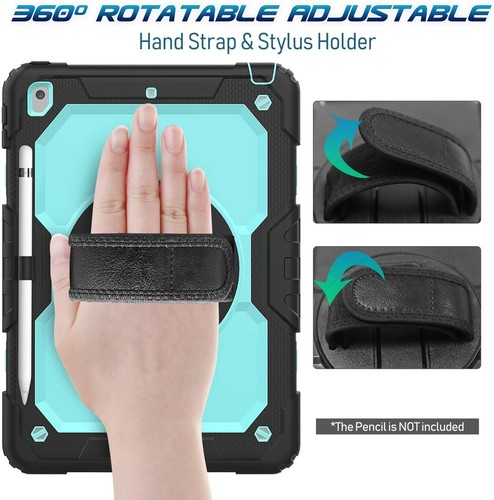 Porte-crayon support rotatif sangle à main ceinture pour iPad 10.2 7ème génération étui - Photo 28/31