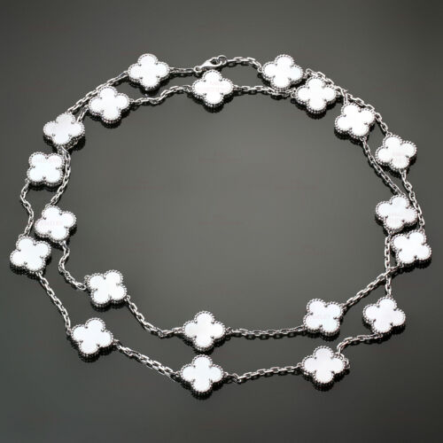 VAN CLEEF & ARPELS Vintage Alhambra 20-Motif Mother-Of-Pearl Necklace Papers  - 第 1/9 張圖片