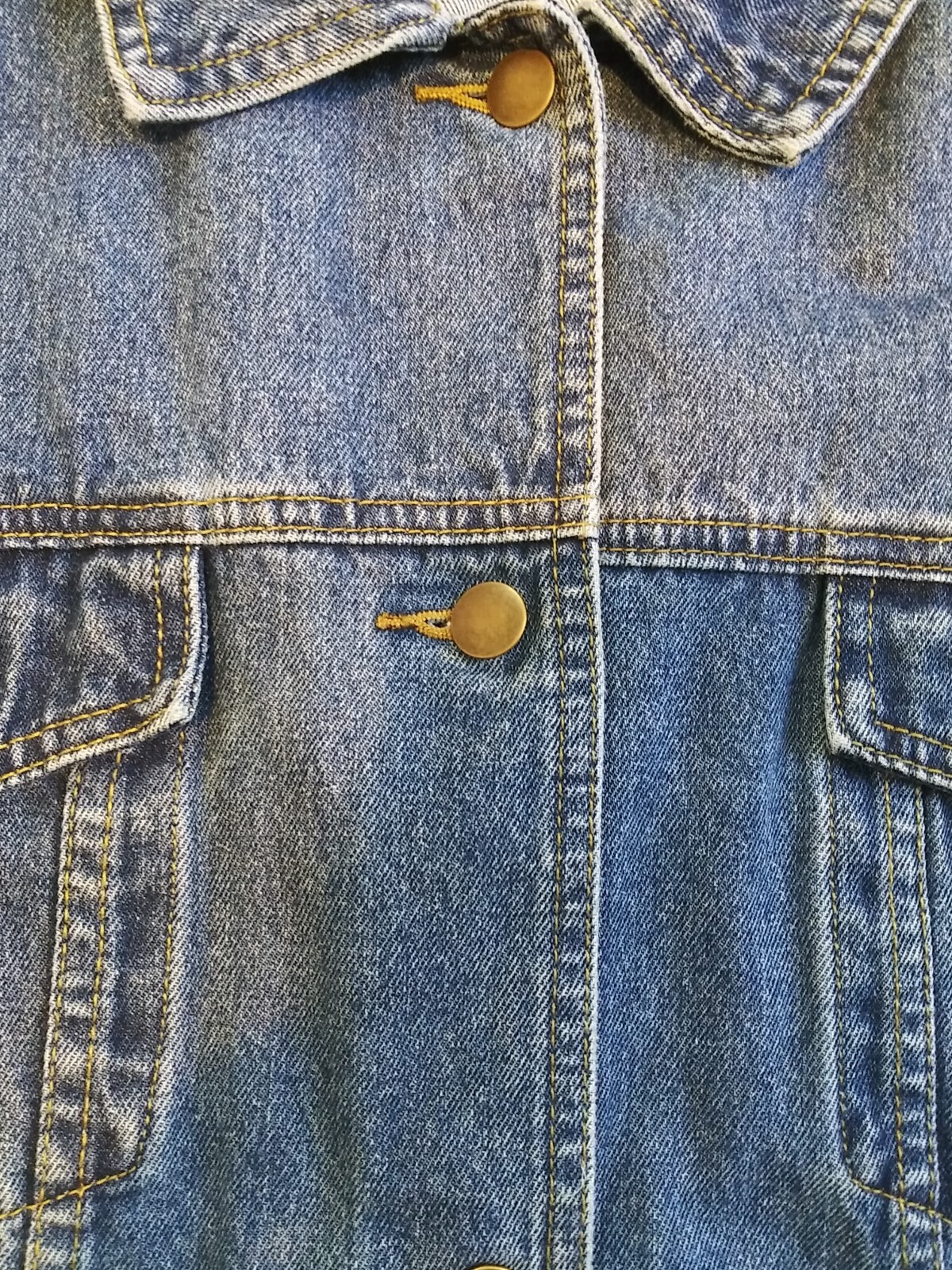 Women's Denim Jean Jacket Button - image 8