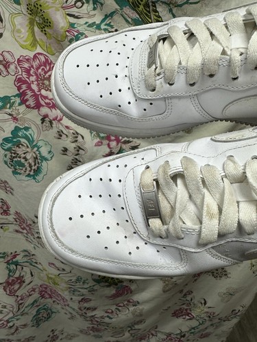 Nike Air Force 1 bianche 315115-112 scarpe da ginnastica classiche UK-7 *Vendute come viste* - Foto 12 di 13