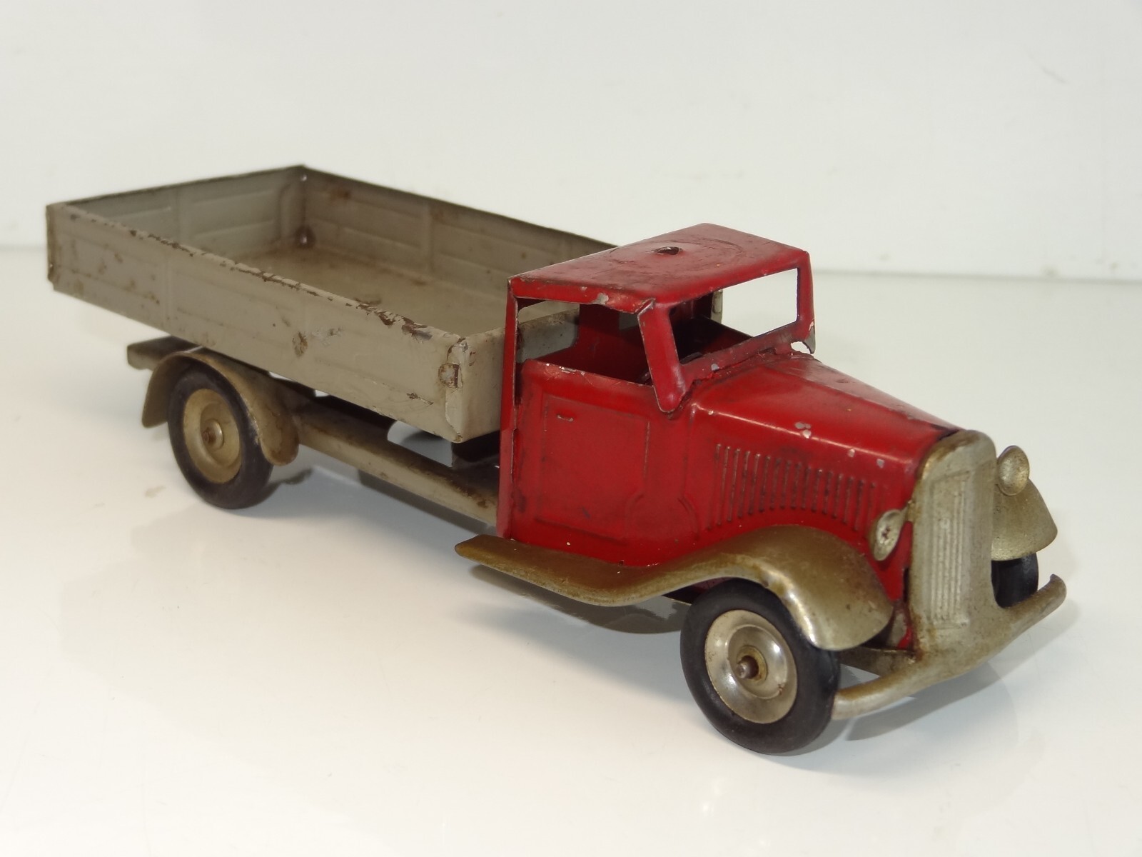 TRIANG MINIC TOYS - Mini garage camion rimorchio a banda stagnata