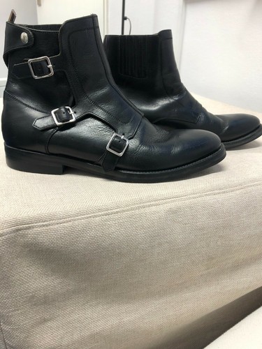 alexander mcqueen monk strap boots