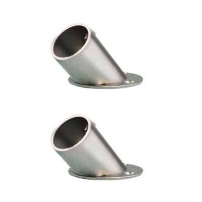 2PCS Closet Socket Bracket Closet Pole Closet Rod Support Rod End Holder
