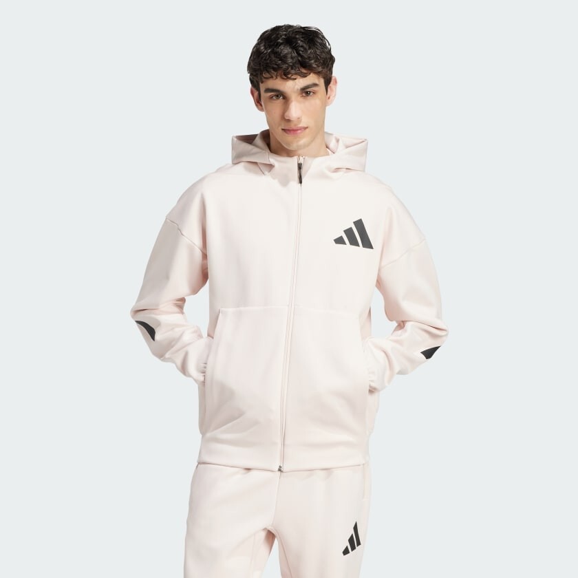 Pink Adidas Adidas Zne Hoodie Mens Men's Adidas ZNE Pink Full Zip