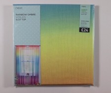 NEXT RAINBOW OMBRE VOILES SHEER SLOT TOP CURTAINS KIDS GIRLS 117X137CM 168X137CM