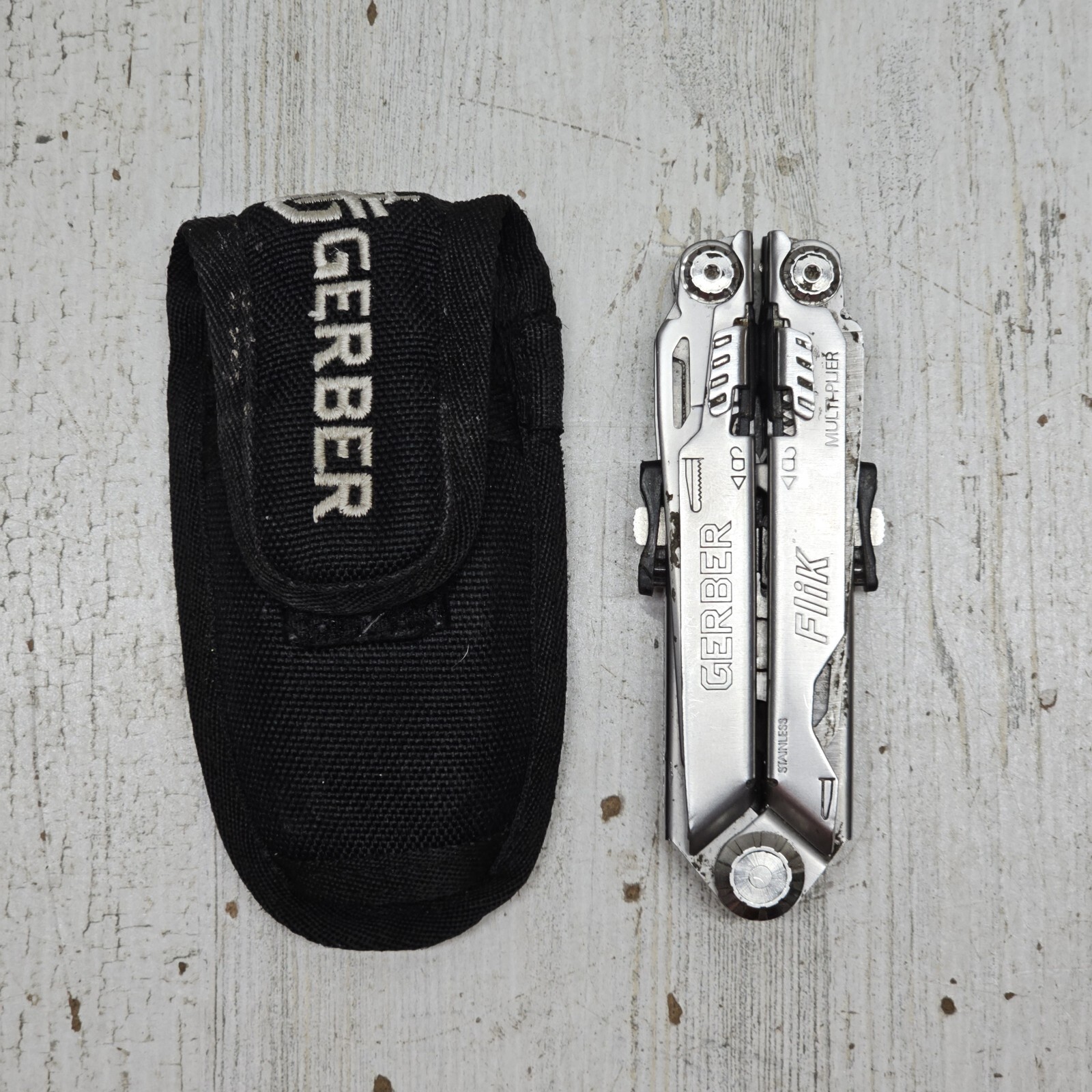Gerber Flik MultiPlier Stainless MultiTool Retired Multitool w