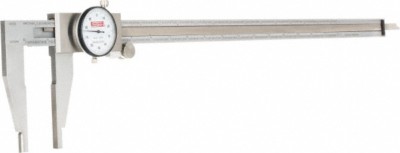 SPI 0'' to 18'' Range Dial Caliper, 0.001'' Graduation, 0.1''/Revolution, 3.125'' Jaw