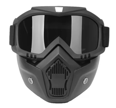 Modular Motorcycle Goggles Face Mask Motocross Ski Off Road Race Eyewear Glasses