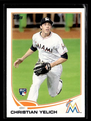 2013 Topps Update Christian Yelich #US290 Rookie Miami Marlins U1942