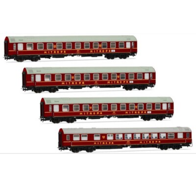 Rivarossi HR4076 荷物車＋食堂車＋サロンカー ２輌に汚れ、傷あり Rivarossi HR4379 DR Set Mitropa Carriages Type OSShD Typ B 2 WLAB
