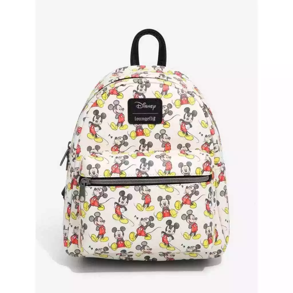Loungefly disney mickey mouse all over print mini backpack 2025