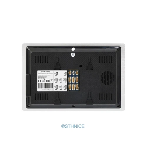 HOMSECUR 4 Wire Video Doorphone Entry Intercom Touch Screen Auto Phone Doorbell