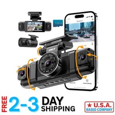 N5 4 Channel 360  Dash Cam with 1080P Night Vision  5G WiFi   Free 128GB Card