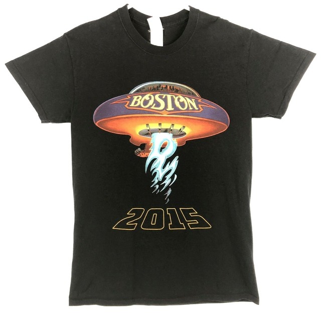 Boston Band Concert Tee Shirt Small 2015 Tour Classic Rock Graphic UFO