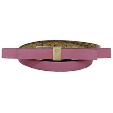 Gucci Waist Belt Pink Interlocking 282247 ec-20158 Good Condition Ribbon