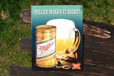 Miller Brewing Company Tin Metal Sign - Milwaukee - High Life - Beer - Retro