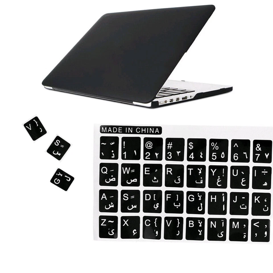 Arabic Keyboard Sticker White letter Waterproof No reflection Non-transparent - Image 4 of 4