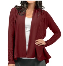 NEW Active Life Women's Draped Open Front Modal Cardigan Size Small $98 Retail