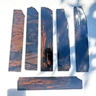 6 260 x 50mm NATURAL MULTI OBSIDIAN PREFORMS SLAB FOR KNAPPING KNIFE ARROWHEAD