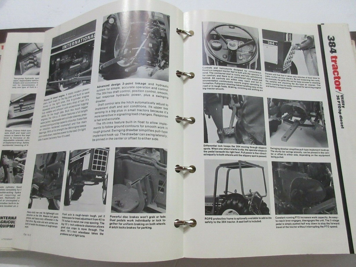 International 384 Tractor Sales Sheet 4 Page | eBay