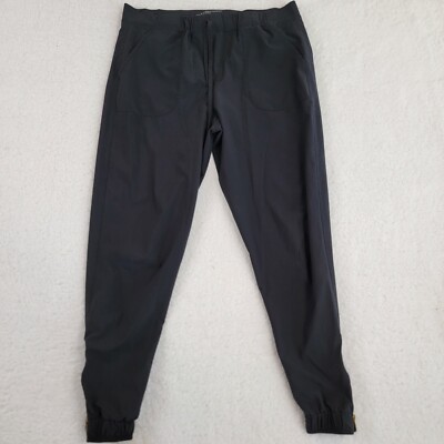Albion Black Jetsetters Joggers with Ankle Zipper Size XS 