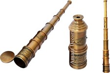 18" Victorian Marine Old Antique Telescope Maritime Nautical Brass Spyglass
