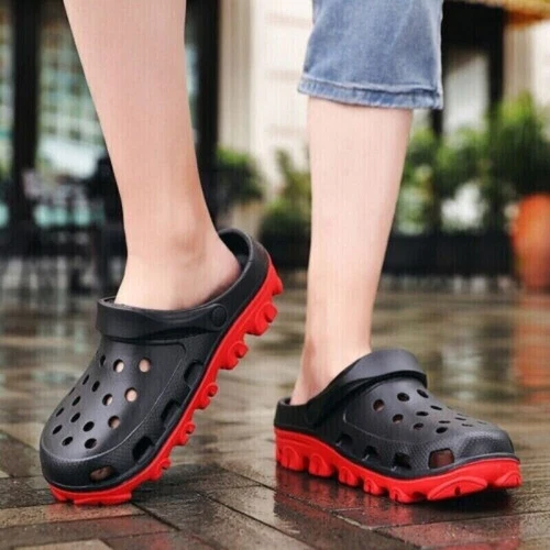 Men's Slip-On Garden Mules Clogs Sports Sandals Beach Water Slippers - Picture 19 of 33