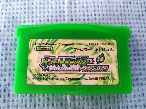 Pokemon Leaf Green GBA Nintendo Gameboy Advance Japanese Cartridge only