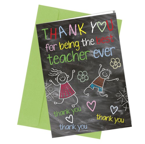 263 Thank You Teaching Greetings Card Best Teacher School Leaving End Of Term Ebay
