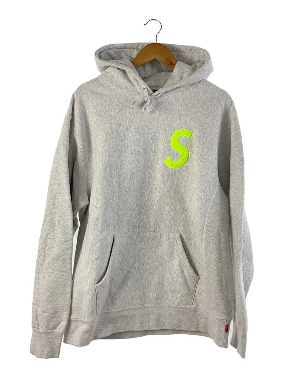 Sweat à capuche Supreme S Logo gris XL occasion