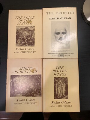 Vintage Khalil Gibran 4 Book Lot Hardcover