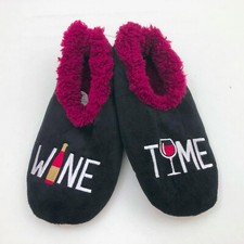 Snoozies Women's Wine Time Non Skid Slippers Medium 7/8