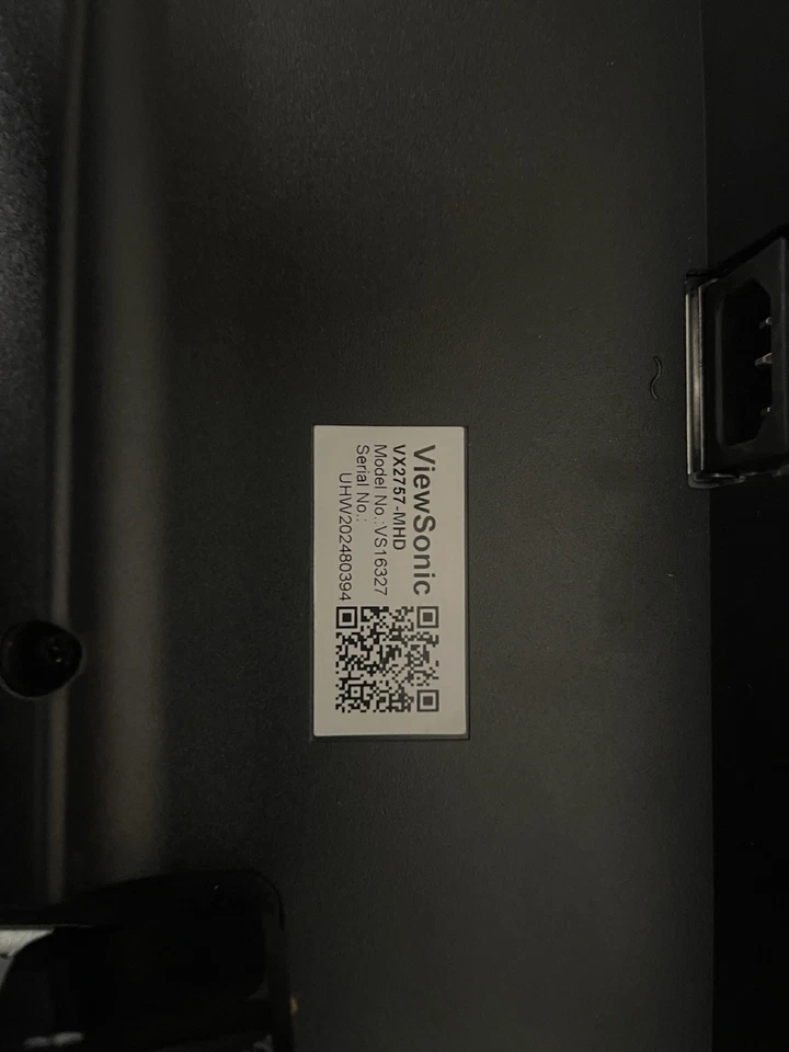 ViewSonic VX2757-MHD 27in 1920x1080 75Hz Full HD LED Gaming Monitor - Black - Image 2 of 3