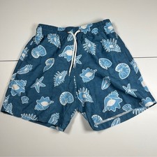 Trunks Surf Swim Co Kids Blue Seashell Swim Trunks Size S