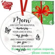 Mom Memorial Ornament 2022 with Gift Box as Memorial, Remembrance Gifts for D...