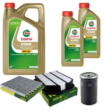 INSPEKTIONSKIT FILTER CASTROL 7L ÖL 5W30 für KIA Carens III UN 2.0 CRDi 135