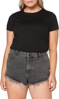 Superdry Womens Jeans Cut Off Shorts Cropped Trousers, Black (Washed Black), W26
