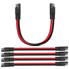 5 Pack SAE to SAE Extension Cable 10AWG 2 Pin SAE Connector Extension Cord 10 Ga