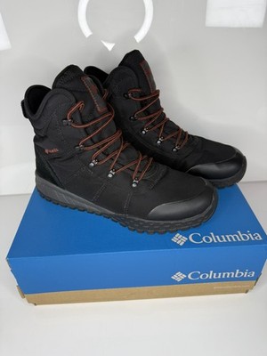 Columbia Men's Fairbanks Omni-Heat Boots Black/Rusty US 10 BM2806-010 EXCELLENT!