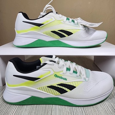 Reebok Nano X4 Training Shoes White Sport Green Mens Size 11 New