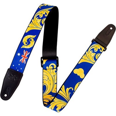Levy's Nita Strauss Signature Polyester Guitar Strap BlueGold