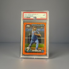 2024 Topps Chrome Logofractor Edition - Zack Wheeler Orange Refractor /25 PSA 9